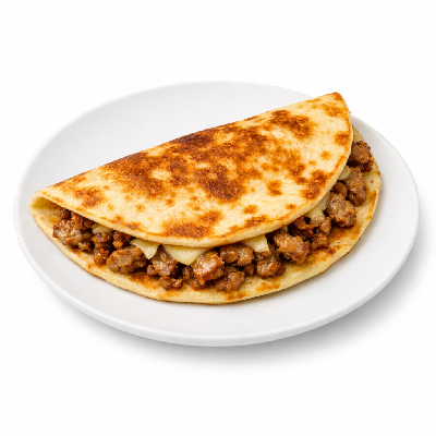 Taco Bell Morning Dollar Value Men Sausage Flatbread Quesadilla