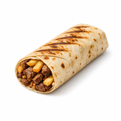 Taco Bell Steak Rattlesnake Fries Burrito