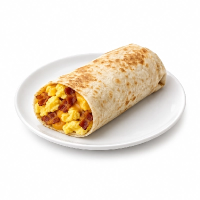 Taco John's Breakfast Menu Egg Burrito Bacon
