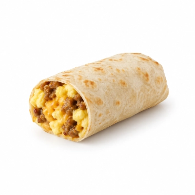 Taco John's Breakfast Menu Junior Breakfast Burrito Sausage