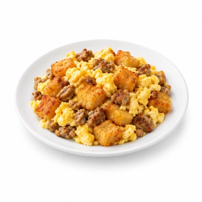 Taco John's Breakfast Menu Potato Oles Scrambler Regular Sausage