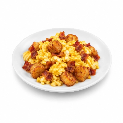 Taco John's Breakfast Menu Potato Oles Scrambler Small Bacon
