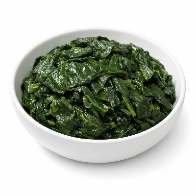 Taro leaves cooked steamed without salt