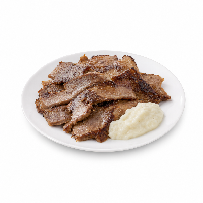 Taziki's Fresh Grilled Gyros Lamb and Skordalia