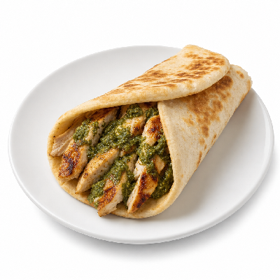 Taziki's Grilled Chicken Basil Pesto Gyro