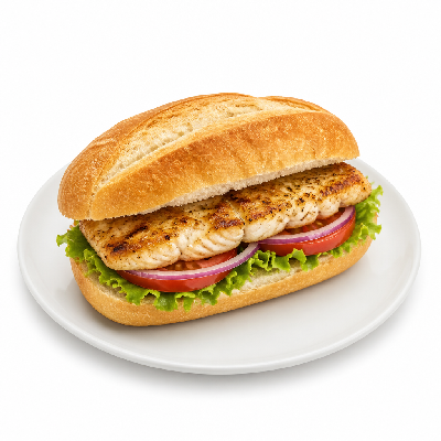 Taziki's Mediterranean Deli Tilapia Sandwich