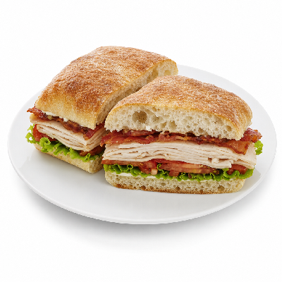Taziki's Mediterranean Deli Turkey-Club Ciabatta