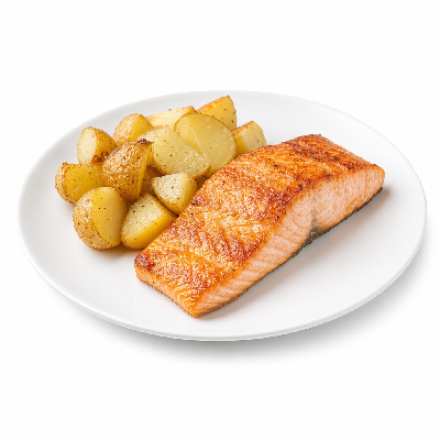 Taziki's Salmon with Potatoes