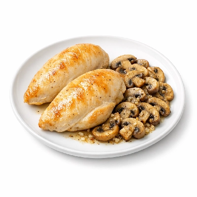 Tesco Fresh Food 2 Chicken Breasts Garlic Mushrooms