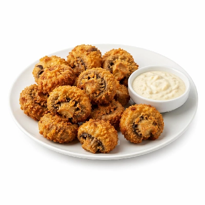 Tesco Fresh Food Breaded Mushrooms Onion and Garlic Dip