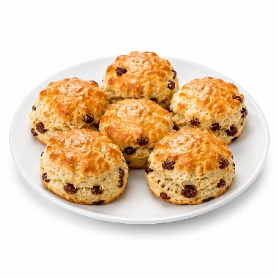 Tesco Fresh Food Cakes 6 Light Choices Sultana and Honey Scones