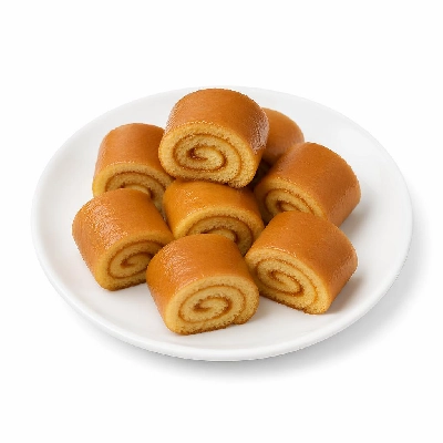 Tesco Fresh Food Cakes Caramel Mini Rolls