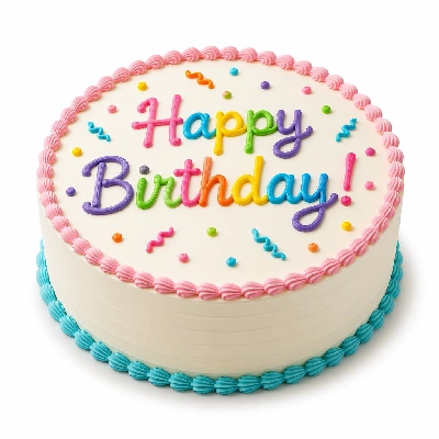 Tesco Fresh Food Cakes Large Happy Birthday Party