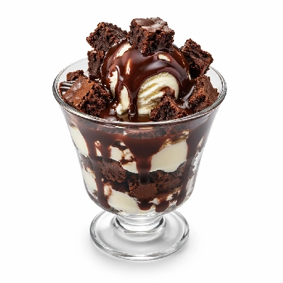 Tesco Fresh Food Finest Chocolate Brownie Sundae