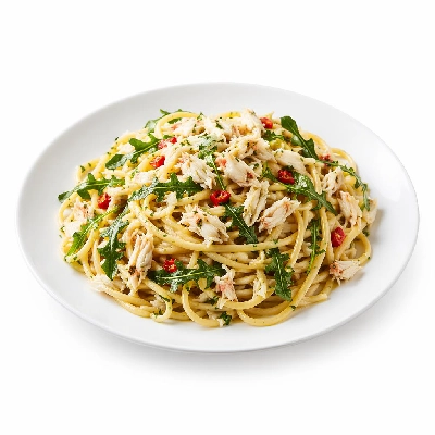 Tesco Fresh Food Finest Crab Rocket & Chilli Linguine