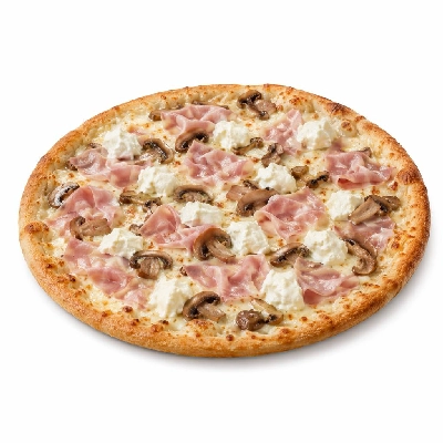 Tesco Fresh Food Finest Ham Mushroom & Mascarpone Pizza