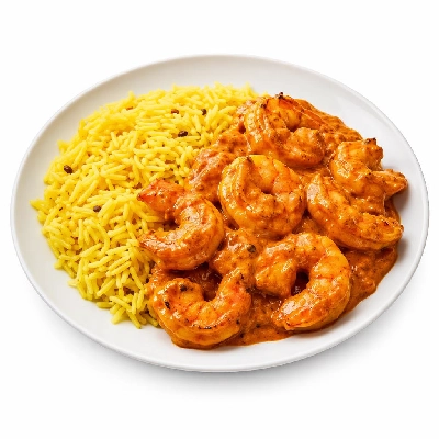 Tesco Fresh Food Finest King Prawn Tikka and Pilau Rice