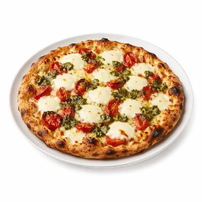 Tesco Fresh Food Finest Mozzarella Pearls Tomato & Pesto Pizza