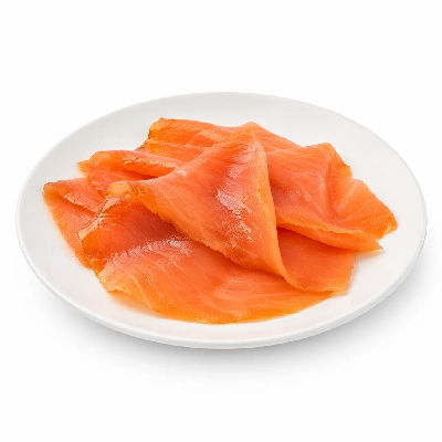 Tesco Fresh Food Hot Smoked Salmon Slices Garlic