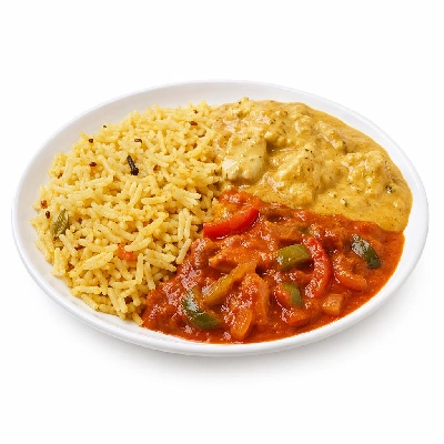 Tesco Fresh Food Korma & Jalfrezi Meal Pilau Rice