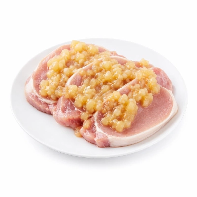 Tesco Fresh Food Pork Loin Steaks Apple Topping