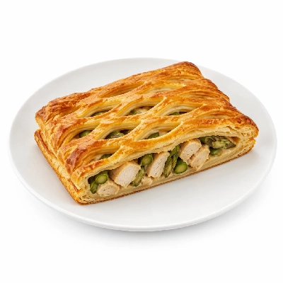 Tesco Fresh Food Puff Pastry Chicken & Asparagus Lattice Bar