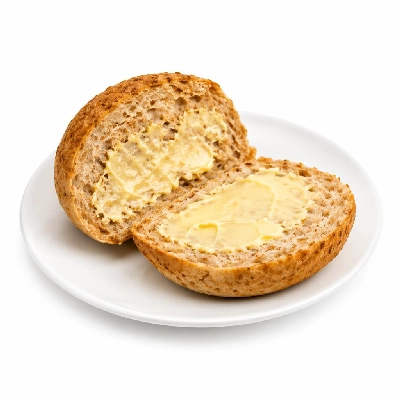 Tesco Fresh Food Sliced Bread Wholemeal Rolls with Creamy Cornish Butter
