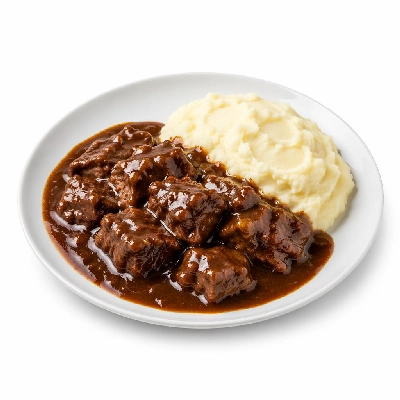 Tesco Fresh Food Steak & Murphys Stout with Mash