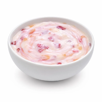 Tesco Fresh Food Yeo Valley Organic Strawberry Jumble Yoghurt Strawberry & Peach