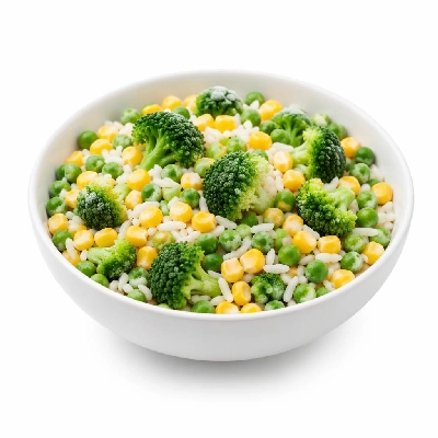 Tesco Frozen Food Chips and Vegetables Birds Eye Steamfresh Broccoli Sweetcorn Peas and Rice