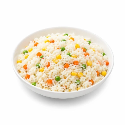 Tesco Frozen Food Chips & Veg Steam Rice with Mixed Vegetable