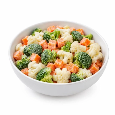 Tesco Frozen Food Chips & Veg Value Mixed Carrots Cauliflower Broccoli