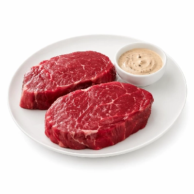 Tesco Frozen Food Meat Fish Poultry 2 Beef Rump Steaks Creamy Pepper Sauce