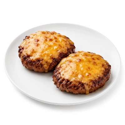 Tesco Frozen Food Meat Fish Poultry Burger & Sausages Homestyle 2 Beef with Cheese