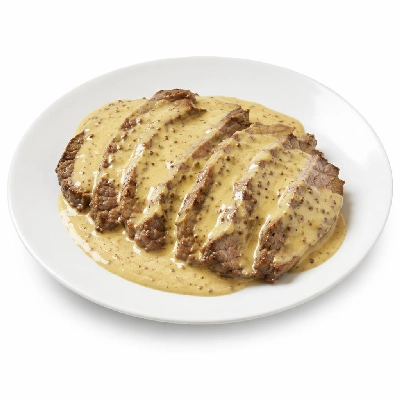 Tesco Frozen Food Meat Fish Poultry Value Beefsteak & Mustard Sauce