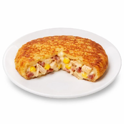 Tesco Frozen Food Ready Meals Pizza Findus 6 Crispy Pancake Chicken Bacon & Sweet Corn