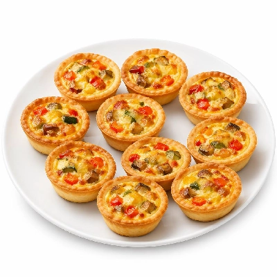 Tesco Frozen Food Ready Meals Pizza Pies & Pastries 10 Mini Vegetable Tartlets