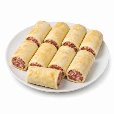 Tesco Frozen Food Ready Meals Pizza Pies & Pastries 10 Sausage Bacon Wraps