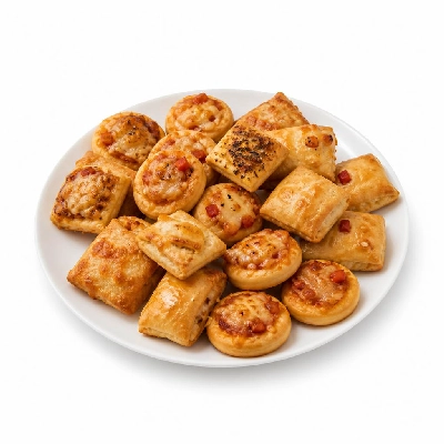 Tesco Frozen Food Ready Meals Pizza Pies & Pastries 60 Mixed Party Selection Box