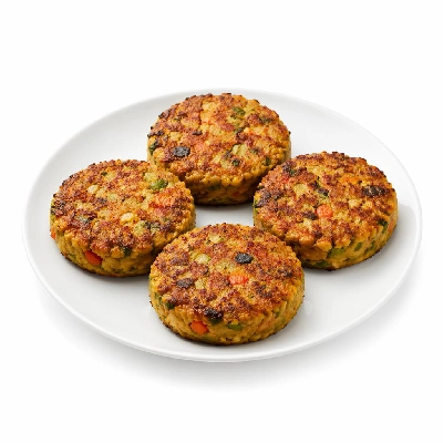 Tesco Frozen Food Ready Meals Pizza Vegetarian Meat Free 4 Vegetable Quarter Pounders