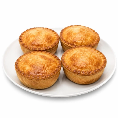 Tesco Frozen Food Ready Meals Pizza Vegetarian Quorn 4 Mince & Onion Pies