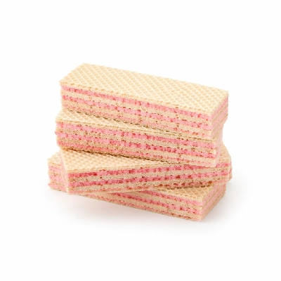 Tesco Kitchen Cupboard Biscuits Kids Caxton Pink & White Wafers