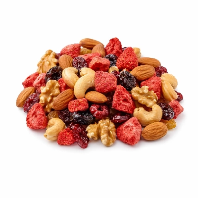 Tesco Kitchen Cupboard Cooking Ingredients Dried Fruit & Nuts Kids Snacking Bowl School Bars Strawberry