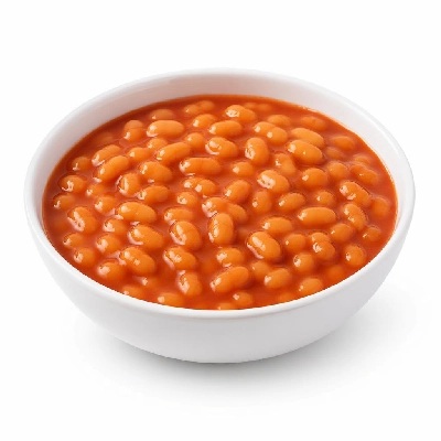 Tesco Kitchen Cupboard Tins Packets and Jars Tinned Beans Pasta Baked Meals Pork Sausages in Tomato Sauce