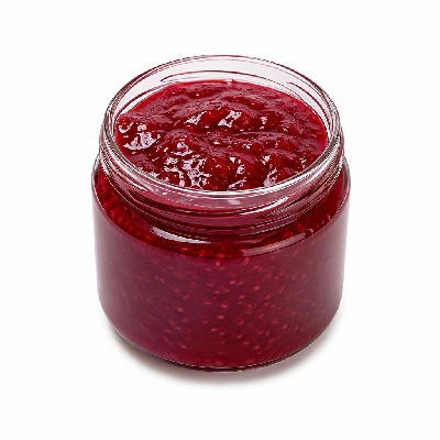Tesco Kitchen Cupboard Tins Packets & Jars Jam Honey Spreads Streamline Reduced Sugar Raspberry Seedless Jam