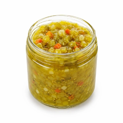 Tesco Kitchen Cupboard Tins Packets & Jars Pickles Olives Peppers Bartons Traditional Piccalilli