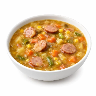 Tesco Kitchen Cupboard Tins Packets & Jars Soup Chunky Meals Heinz Big Cumberland Sausage Vegetable