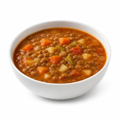 Tesco Kitchen Cupboard Tins Packets & Jars Soup Low Calorie Soup Light Choices Lentil & Vegetable Soup