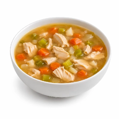 Tesco Kitchen Cupboard Tins Packets & Jars Soup Speciality Heinz Farmers Market Chicken and Vegetable