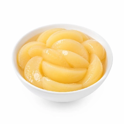 Tesco Kitchen Cupboard Tins Packets & Jars Tinned Fruit Canned Peaches Del Monte Slices in Juice
